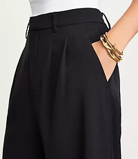 LOFT Versa Seasonless Stretch Double Pleat Wide Leg Pant