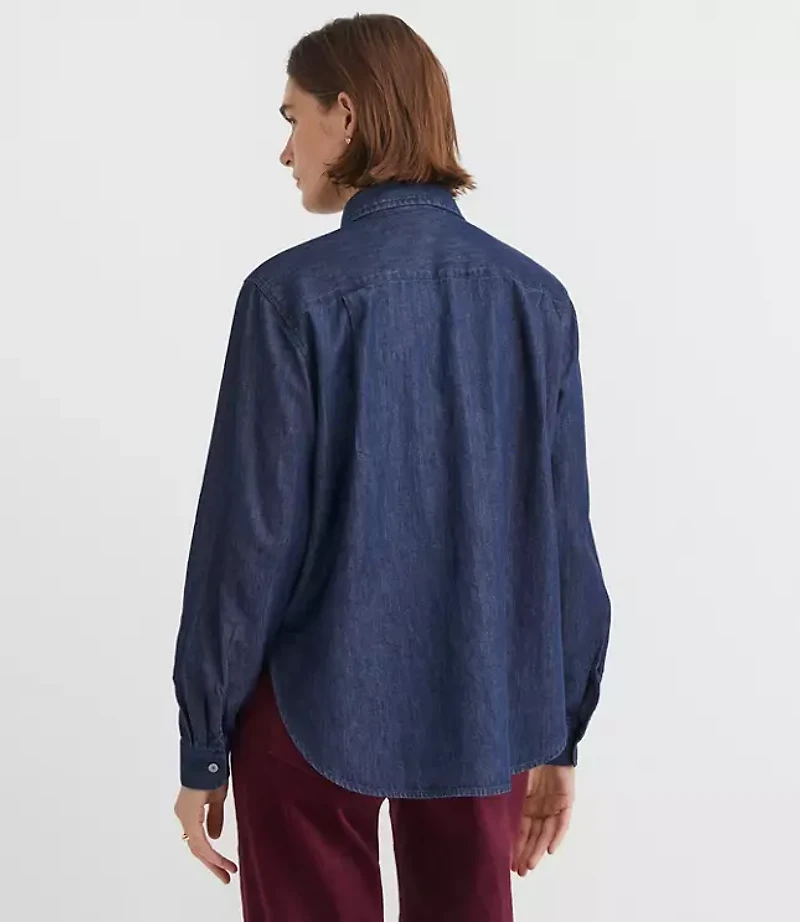 Chambray Everyday Relaxed Pocket Shirt