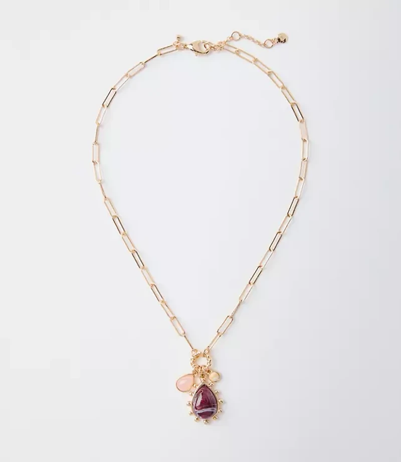 Textured Chain Link Necklace