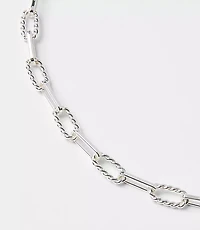 Textured Chain Link Necklace
