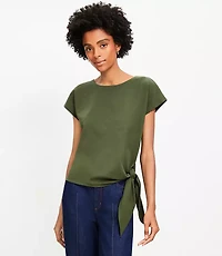 Adjustable Tie Waist Tee