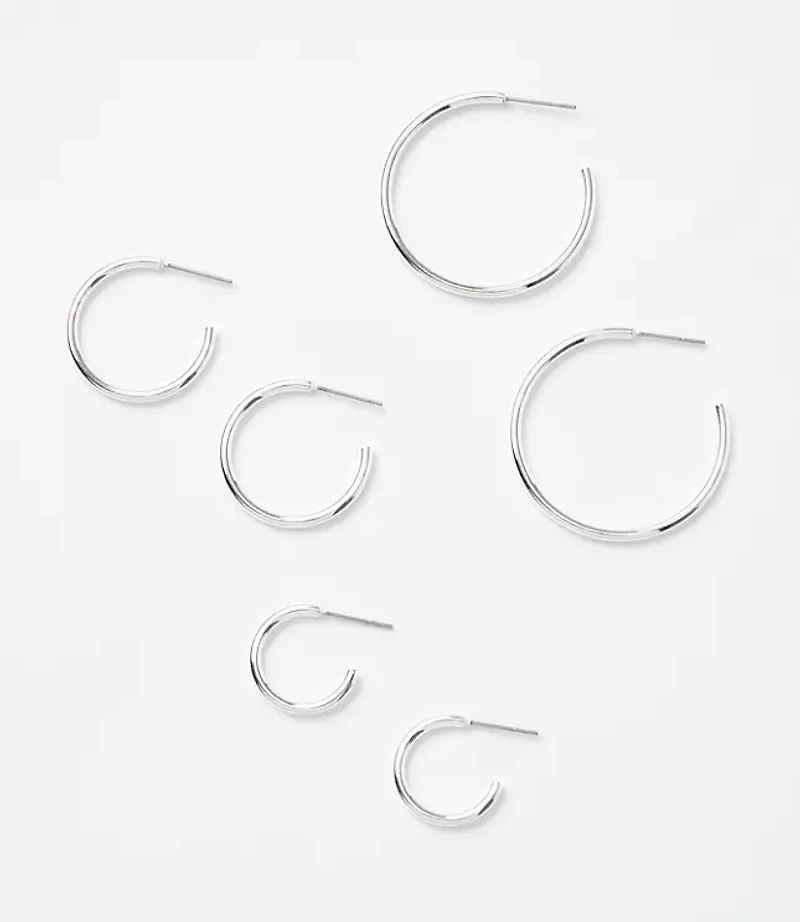 Modern Hoop Earring Set