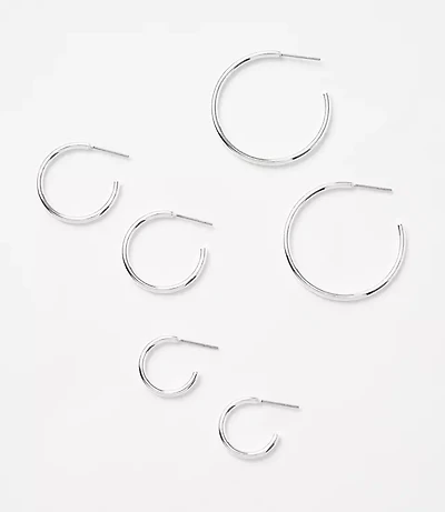 Modern Hoop Earring Set