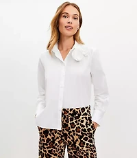 Rosette Poplin Everyday Relaxed Shirt