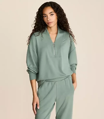 Lou & Grey Scubasoft Half Zip Sweatshirt