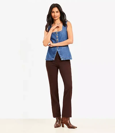 Petite Ponte Straight Pants