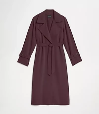 LOFT Versa Crepe Drape Oversized Trench Coat