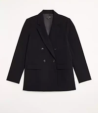 Petite LOFT Versa Seasonless Stretch Double Breasted Blazer