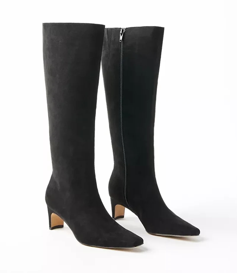 Tall Squared Pointy Toe Booties