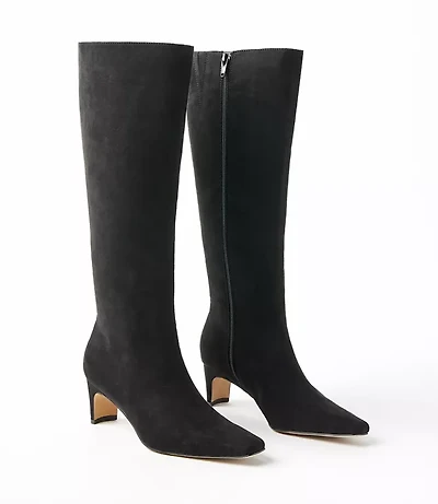 Tall Squared Pointy Toe Booties