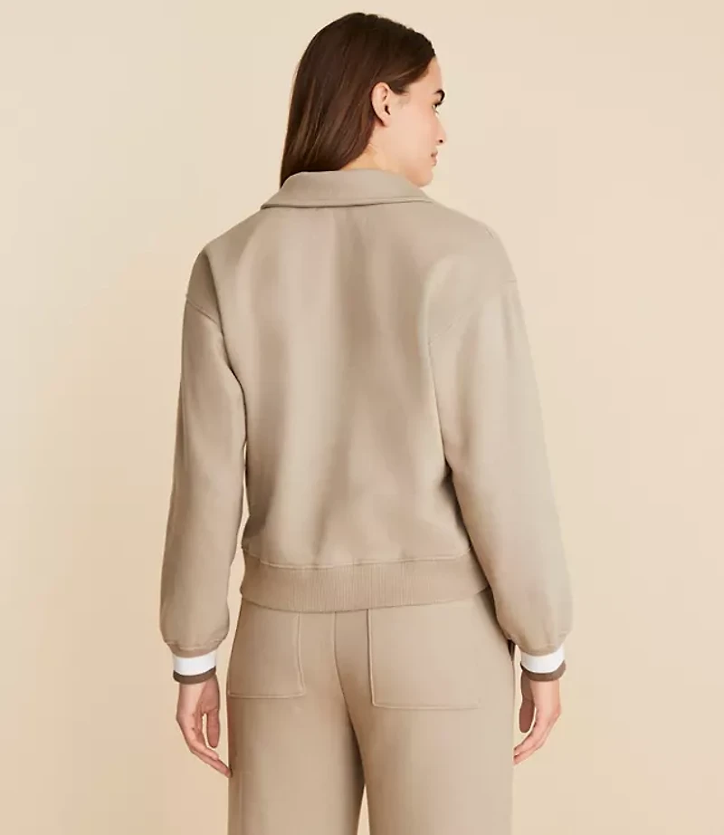 Lou & Grey Fleece Polo Top