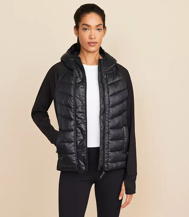 Lou & Grey Hooded Puffer Jacket