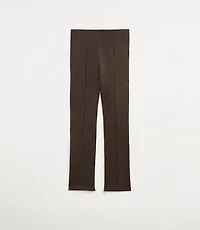 Petite LOFT Versa Ponte Deluxe Split Hem Slim Pants