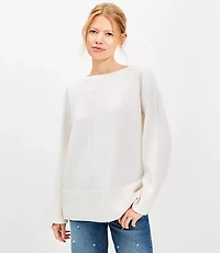 Ribtrim Boatneck Tunic Sweater