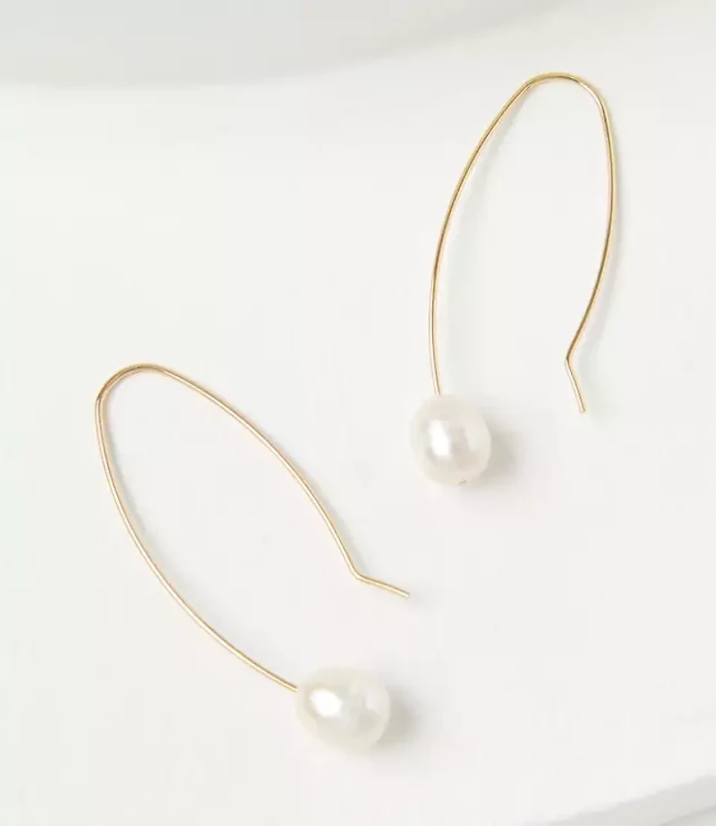 Pearlized Pull Through Earrings