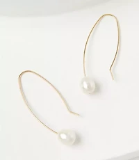 Pearlized Pull Through Earrings