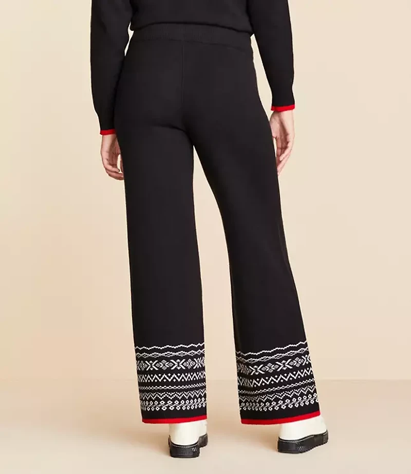 Lou & Grey Fair isle Wide Leg Pants