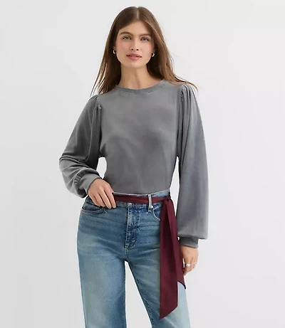 Velour Sweatshirt