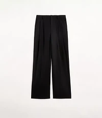 Petite Curvy LOFT Versa Seasonless Stretch Double Pleat Wide Leg Pant