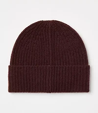 Ribbed Cashmere Beanie