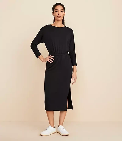 Petite Lou & Grey Signaturesoft 3/4 Sleeve Column Dress