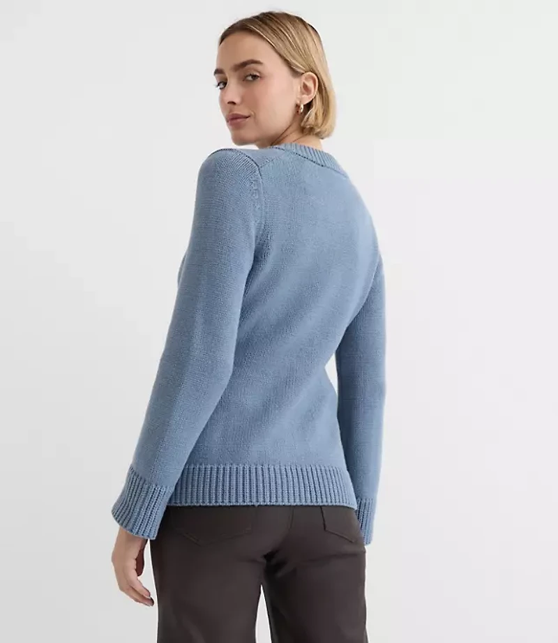 Petite Waisted Patch Pocket Cardigan