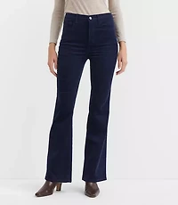 Curvy Slim Flare Pants in Corduroy