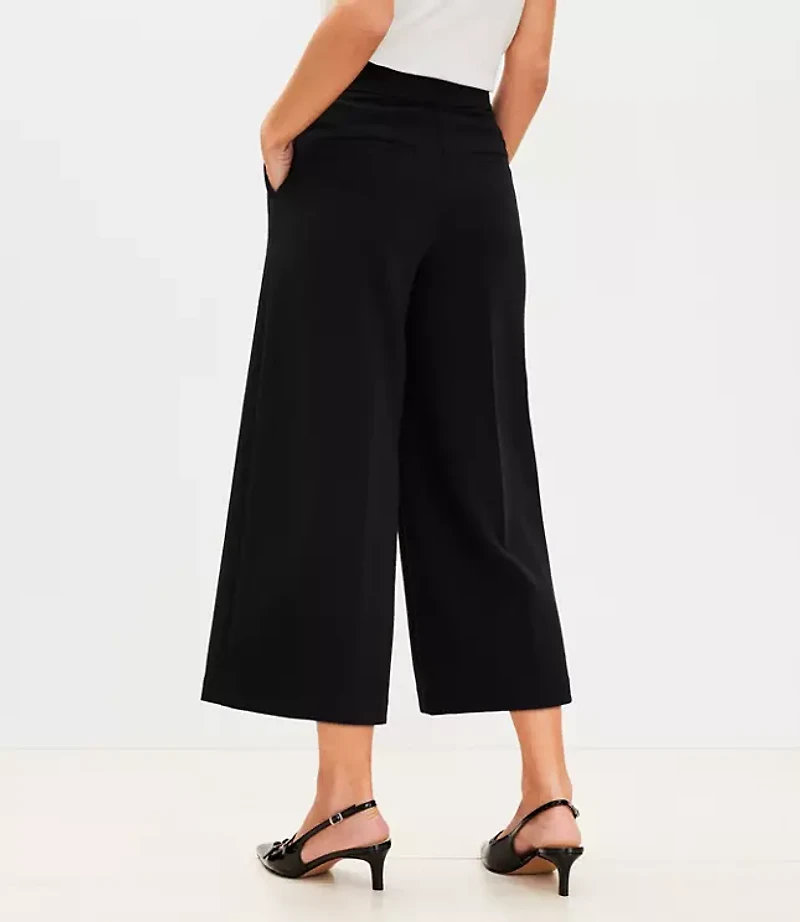 Wide Leg Culottes in Doubleface