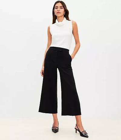 Wide Leg Culottes in Doubleface