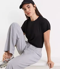 Petite LOFT Versa 360 Knit Relaxed Tee