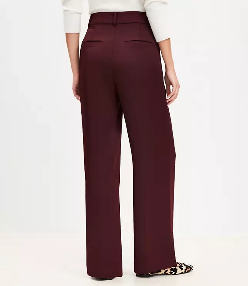 Peyton Trouser Pants in Satin
