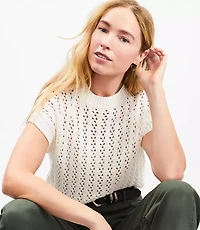 Mesh Stitch Sweater Tee