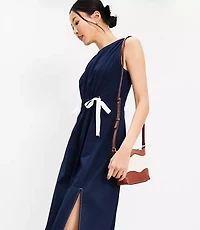Side Tie Midi Dress