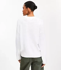 Pointelle Trim Sweater