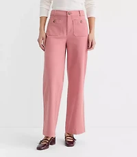 Palmer Wide Leg Crop Pants Twill