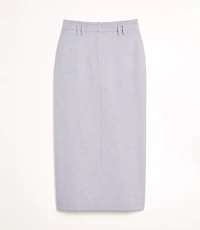LOFT Versa Heathered Seasonless Stretch Maxi Pocket Skirt