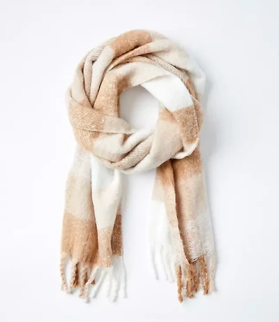 Plaid Blanket Scarf