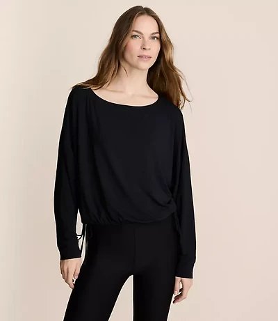 Lou & Grey Side Tie Essential Modal Tee