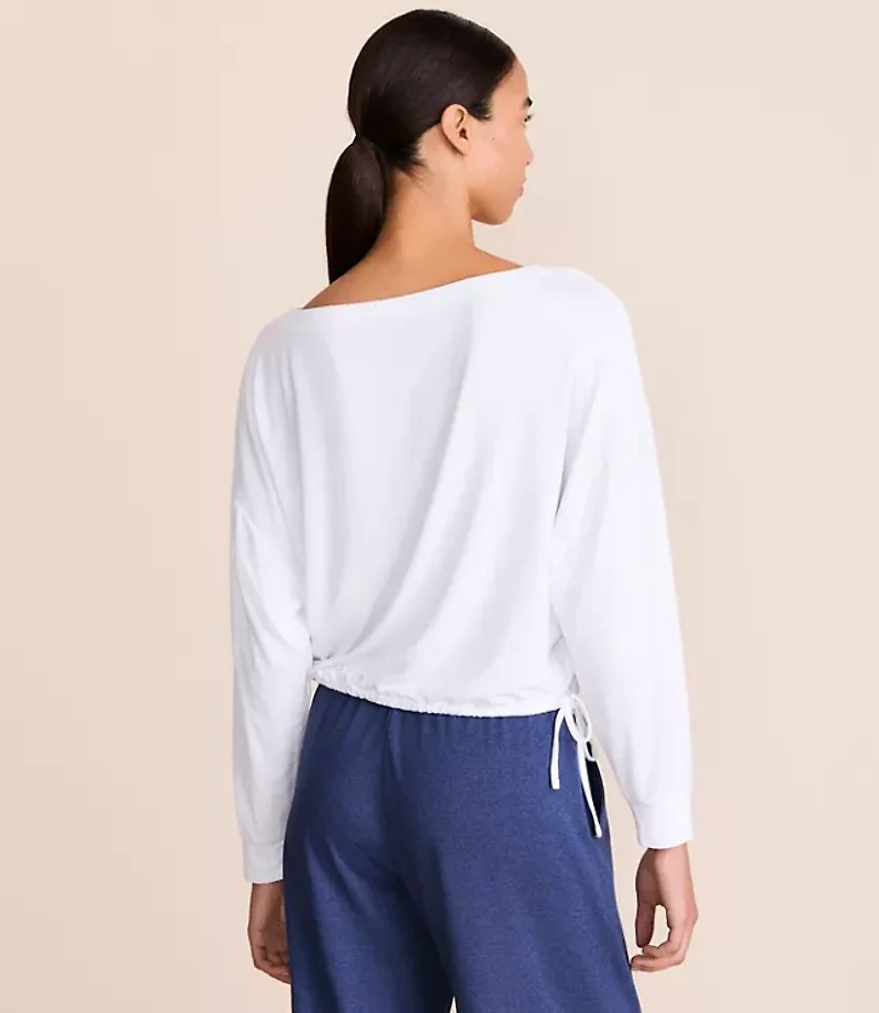 Lou & Grey Side Tie Essential Modal Tee