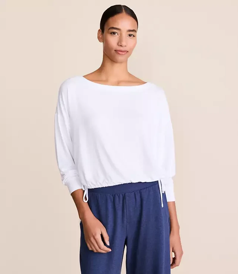 Lou & Grey Side Tie Essential Modal Tee