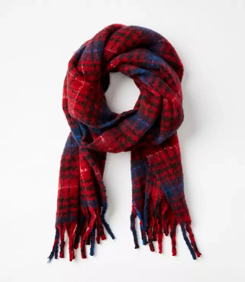 Plaid Blanket Scarf