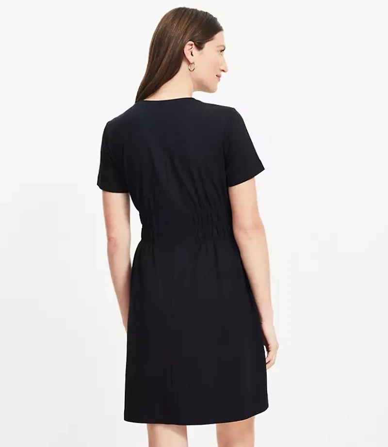 Smocked Waist Midi Tee Dress