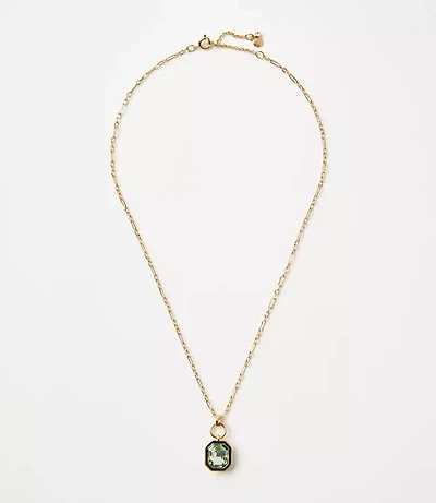 Enamel Sparkle Pendant Necklace