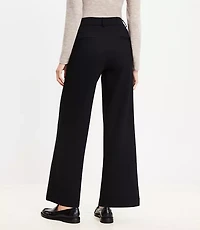 Palmer Wide Leg Ankle Pants in Ponte