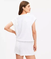 LOFT Beach Fringe Terry Top