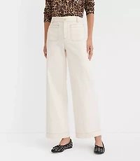 Palmer Wide Leg Pants Pique