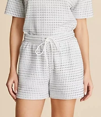 Lou & Grey Geo Jacquard Drawstring Shorts
