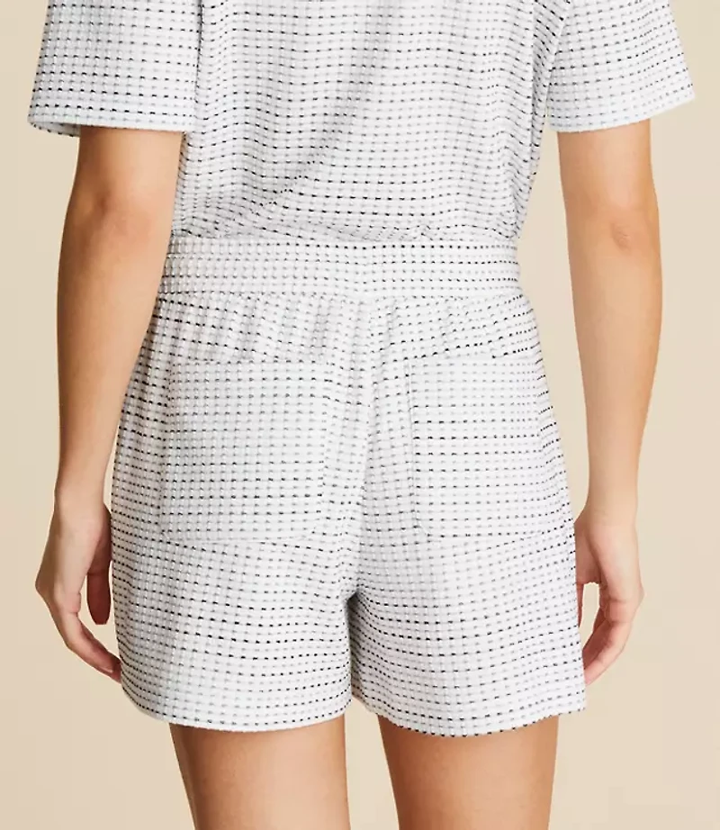 Lou & Grey Geo Jacquard Drawstring Shorts