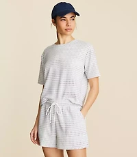 Lou & Grey Geo Jacquard Drawstring Shorts