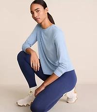 Lou & Grey Heathered Essential Modal Long Sleeve Tee